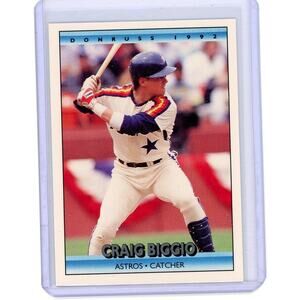 1992 Donruss Baseball Craig Biggio #75 Houston Astros